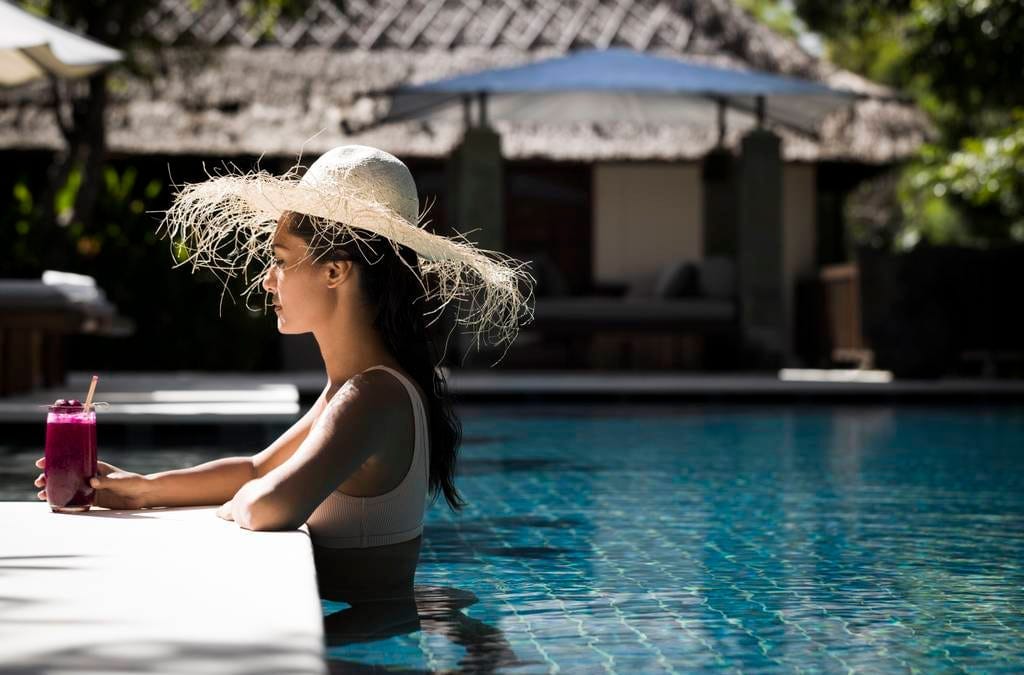 A woman in a calm yoga and meditation practice
